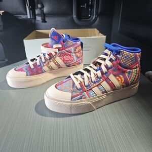 Adidas Bravada 2.0 Mid‎ Platform Canvas Skateboard Sneakers Women's 9.5 NWT